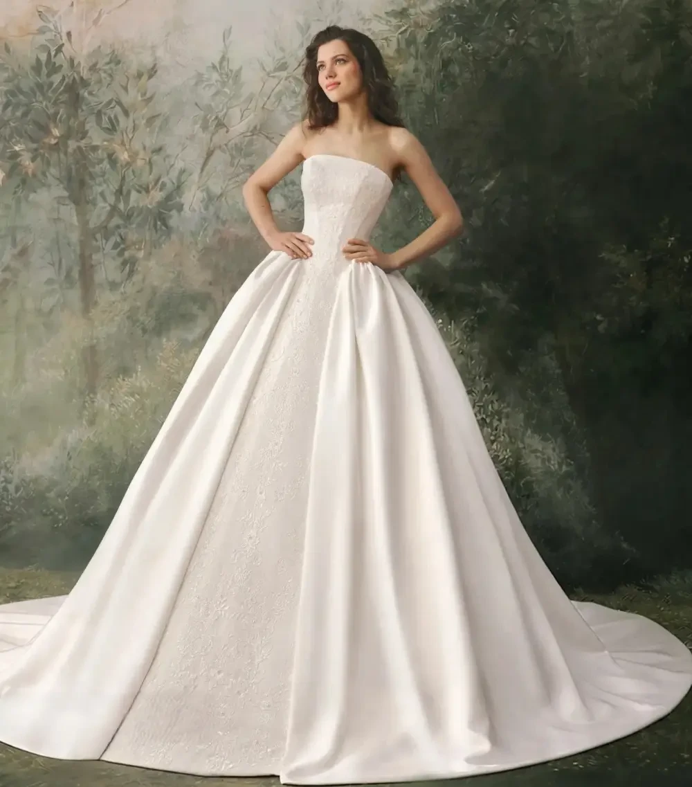 Model wearing a Ballgowns style gown